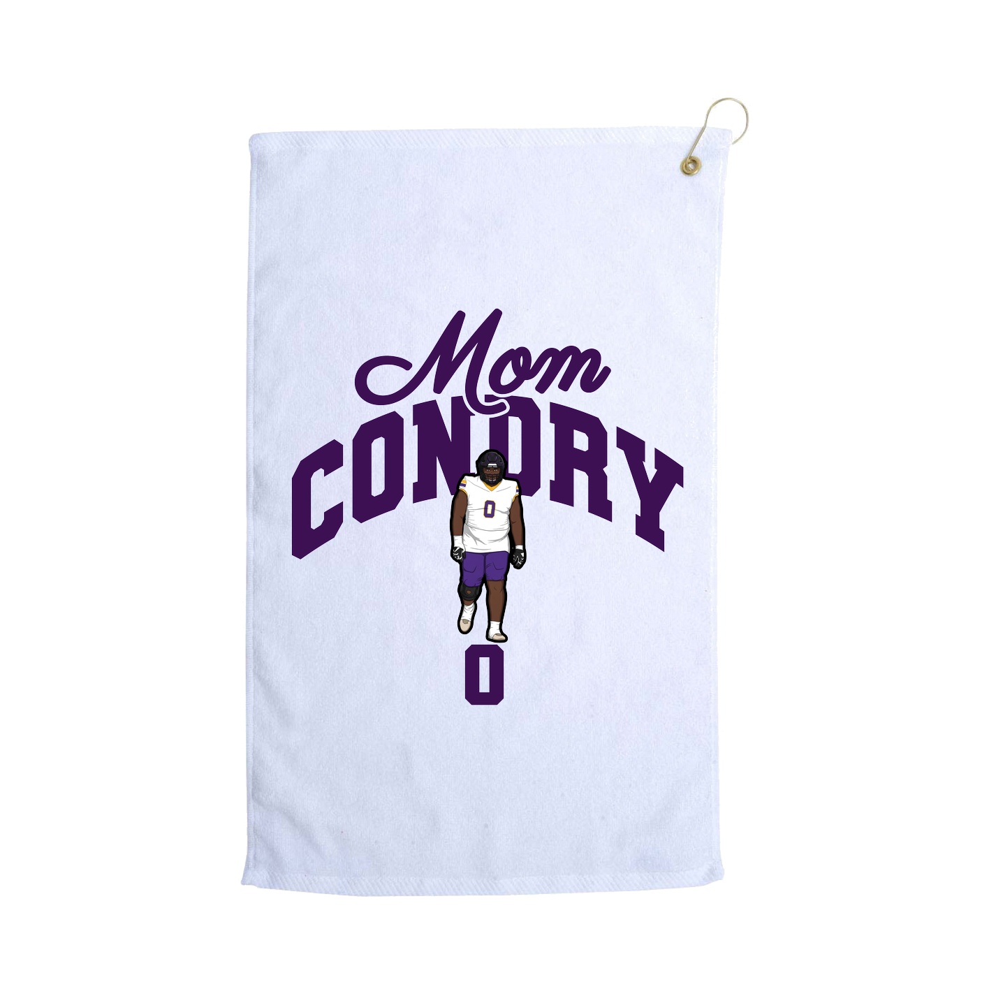 Golf Towel — Mothers Day Arch in White