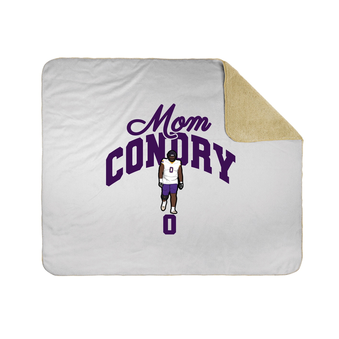 Throw Blanket — Mothers Day Arch in White