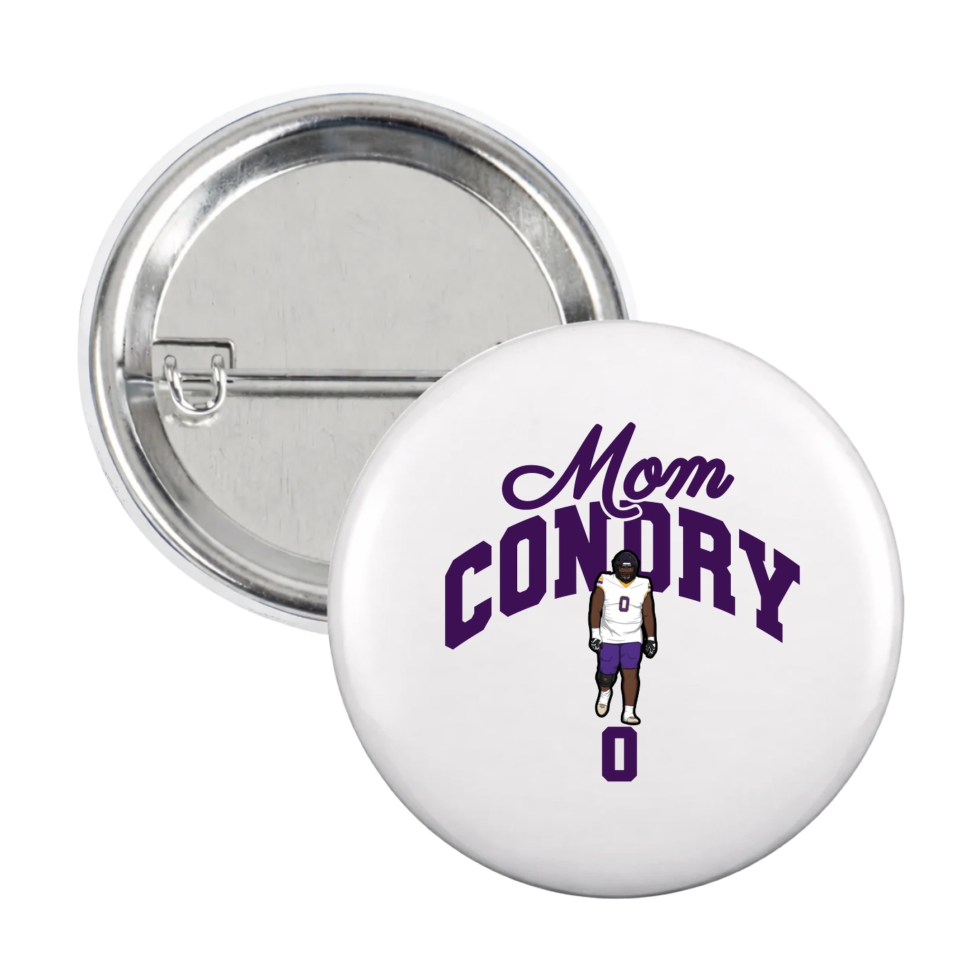 Game Day Button — Mothers Day Arch in White