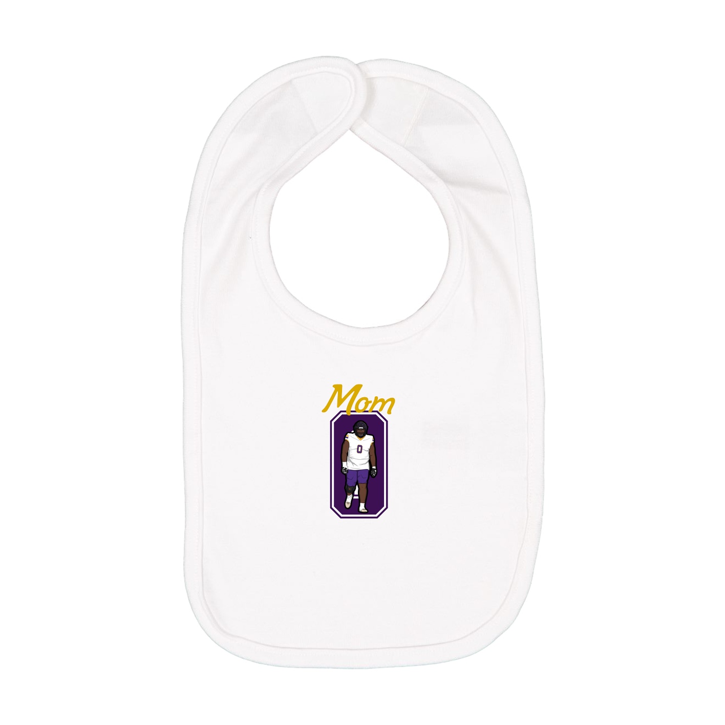 Infant Bib — Mothers Day Shirsey in White
