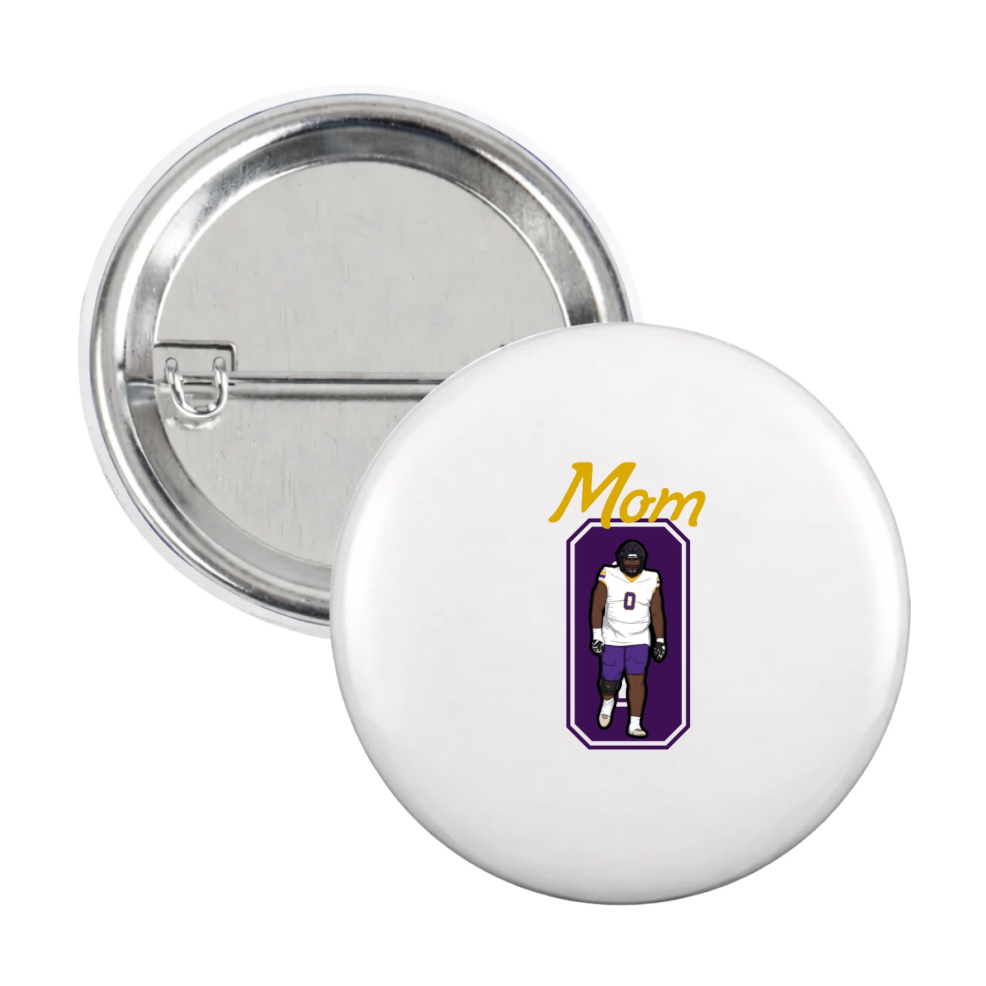Game Day Button — Mothers Day Shirsey in White