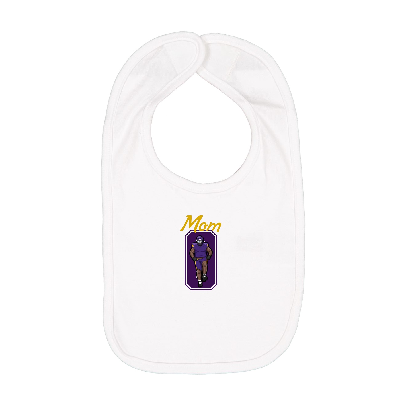 Infant Bib — Mothers Day Shirsey in White