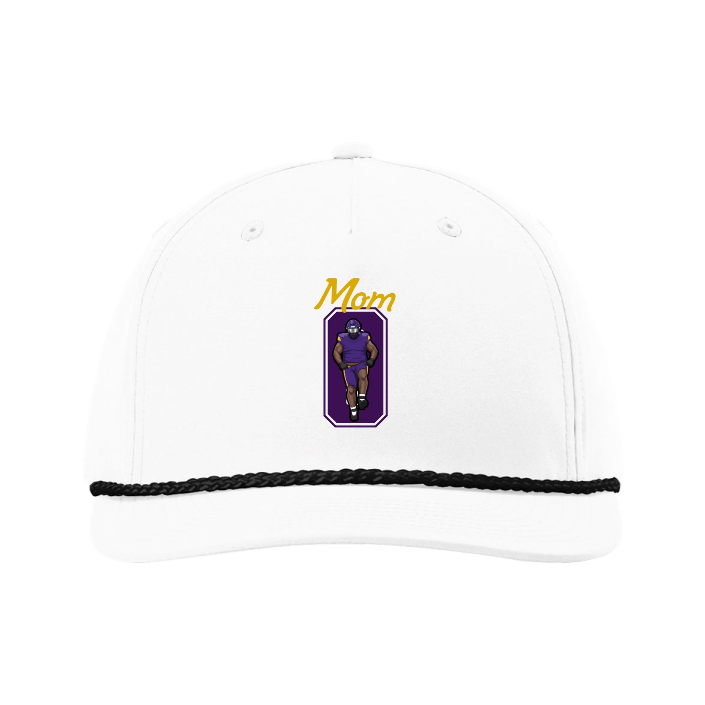 Five-Panel Classic Rope Cap — Mothers Day Shirsey in White