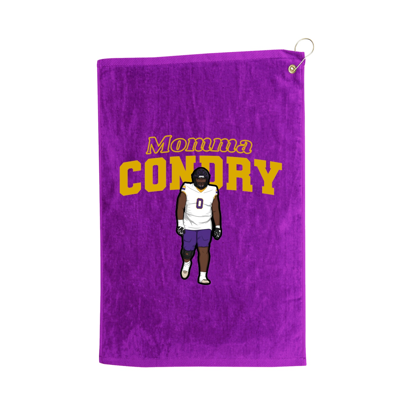 Golf Towel — Mothers Day Block in Purple