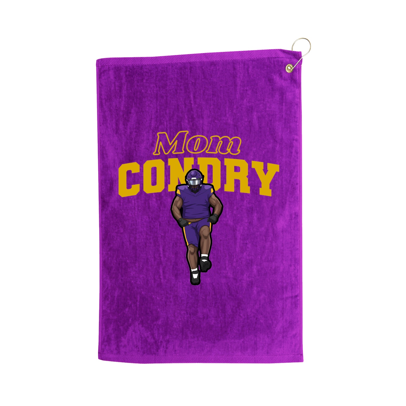 Golf Towel — Mothers Day Block in Purple