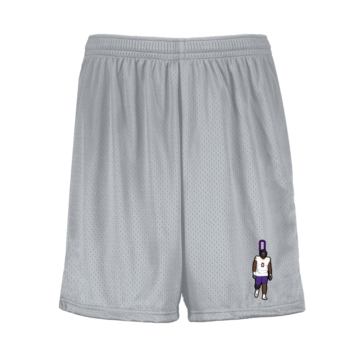 Shorts — Number Top in Silver
