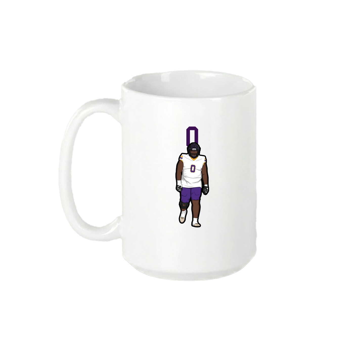 15oz Coffee Mug — Number Top in White