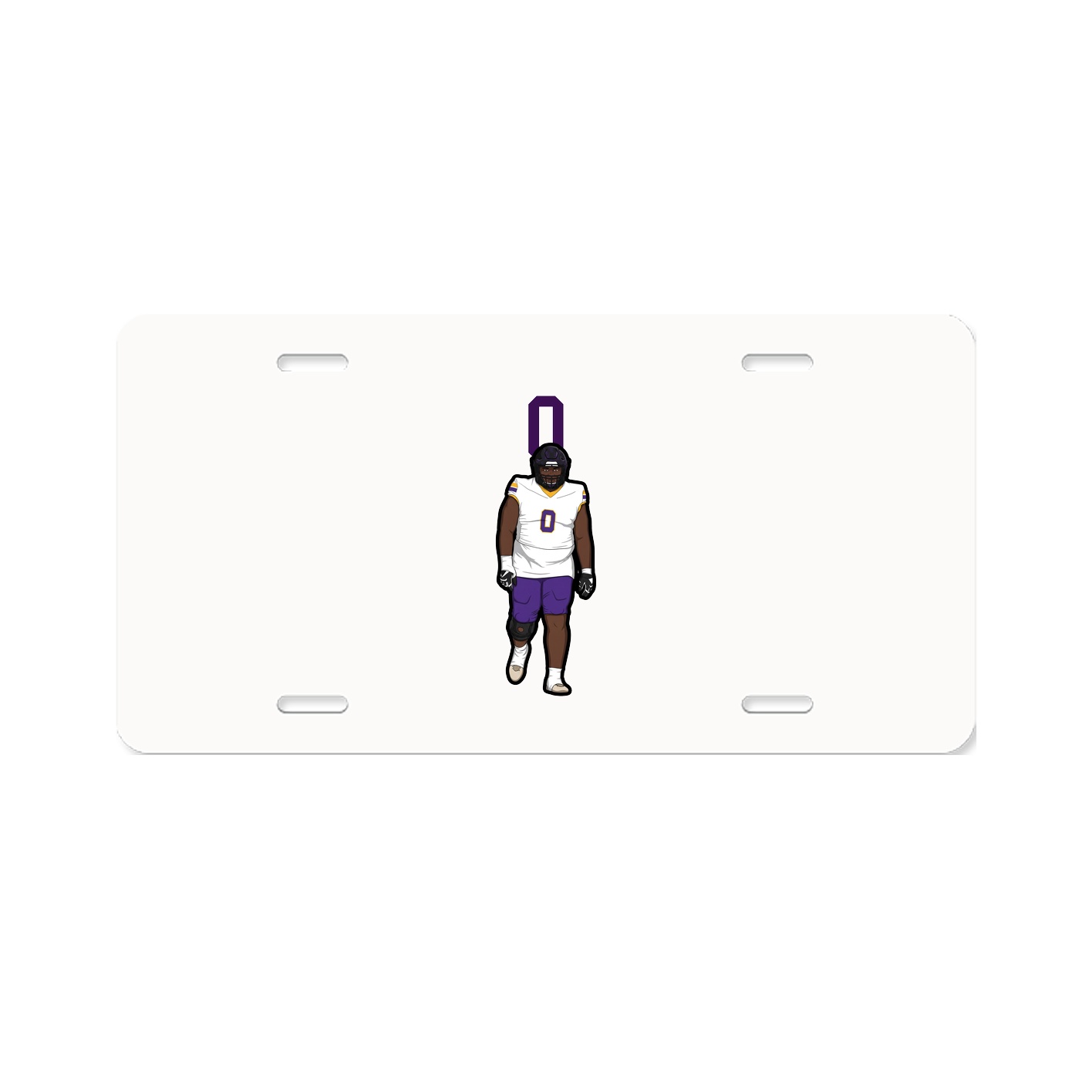 License Plate — Number Top in Classic
