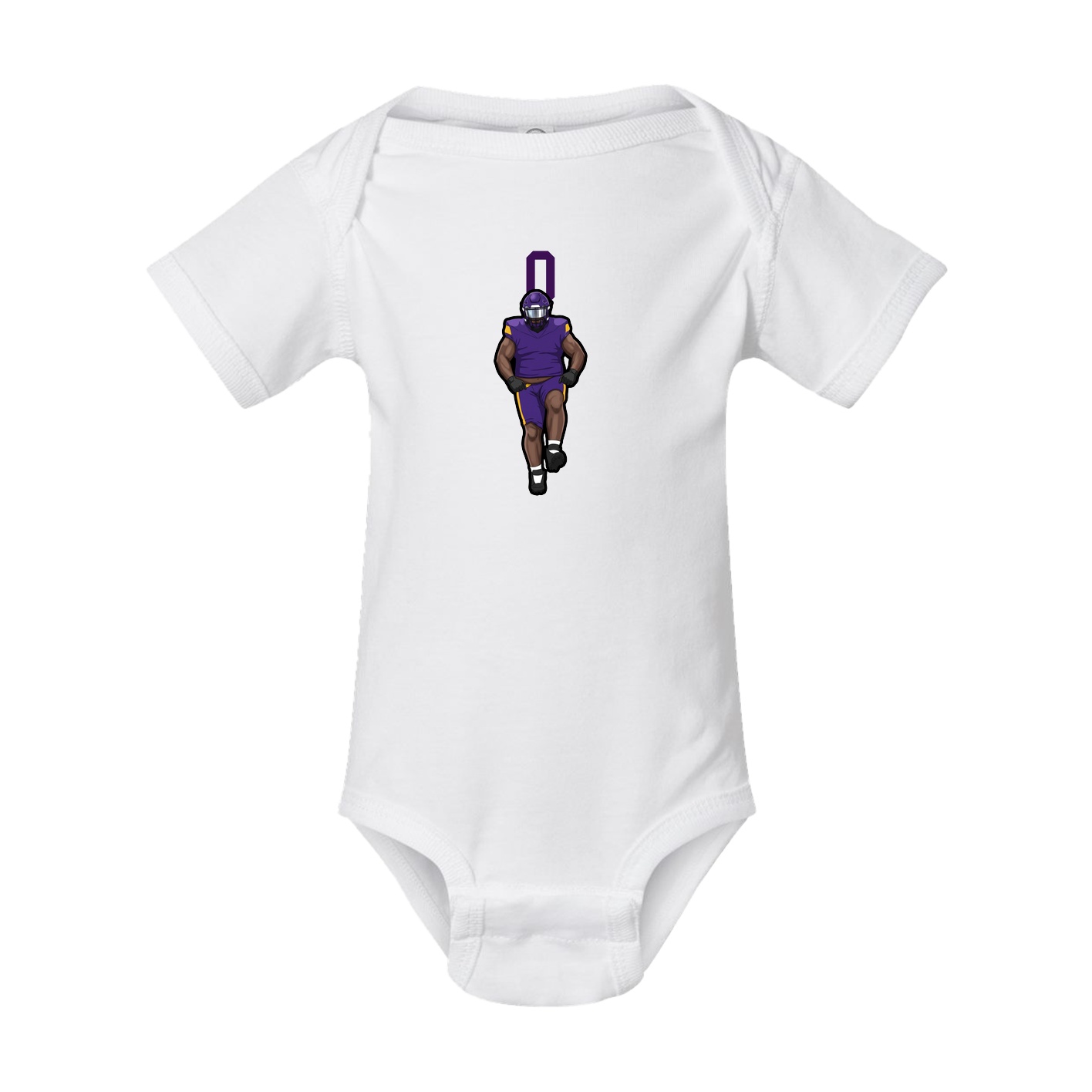 Baby Onesie — Number Top in White