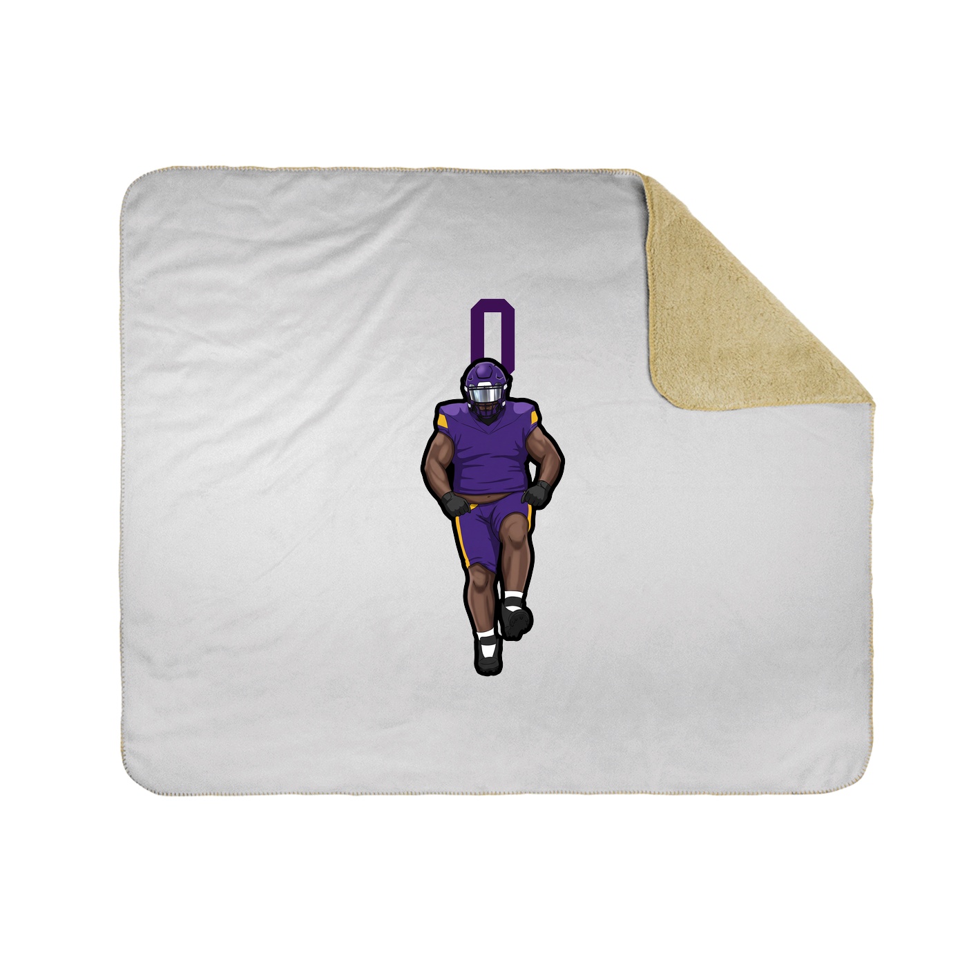Throw Blanket — Number Top in White