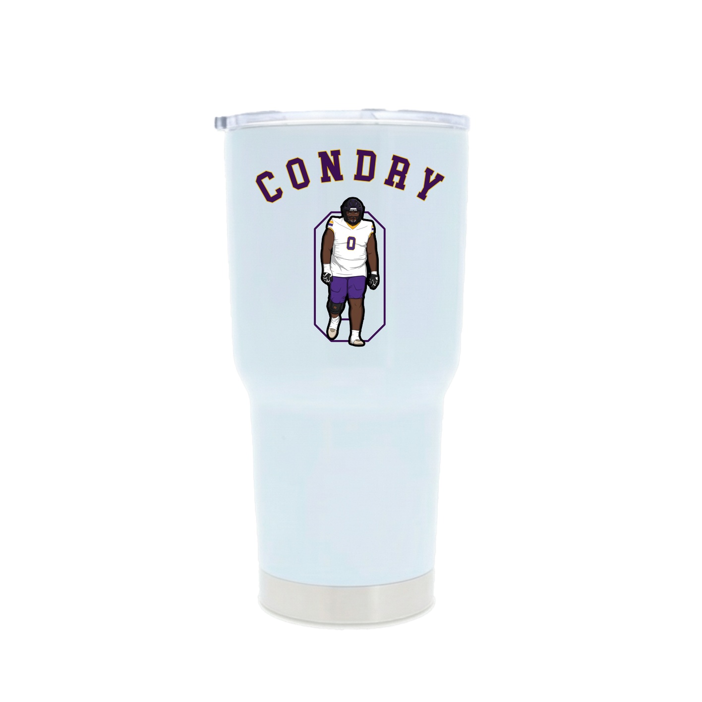 30oz Stainless Steel Tumbler — Shirsey Arch in White
