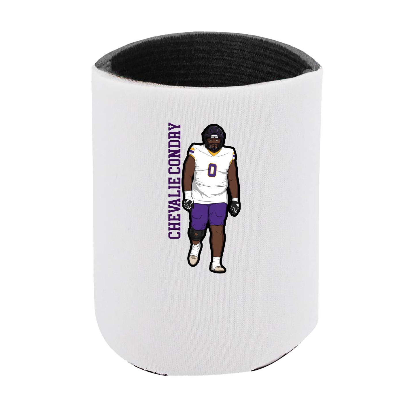Can Holder — Name Vertical in White