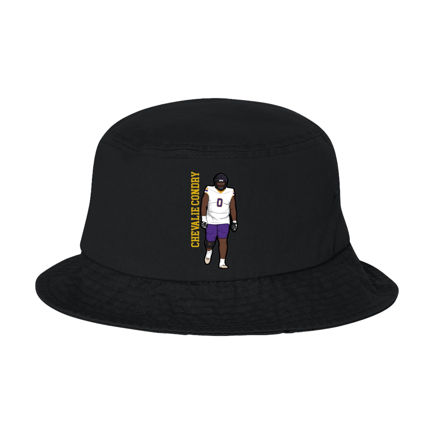 Bucket Cap — Name Vertical in Black