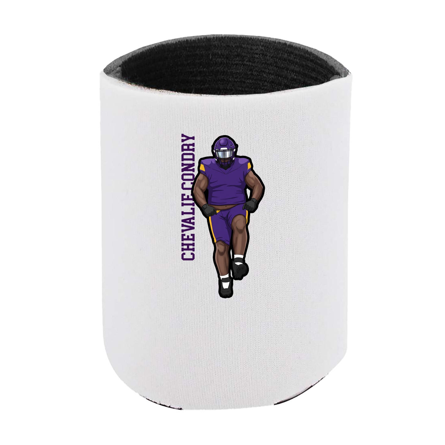 Can Holder — Name Vertical in White