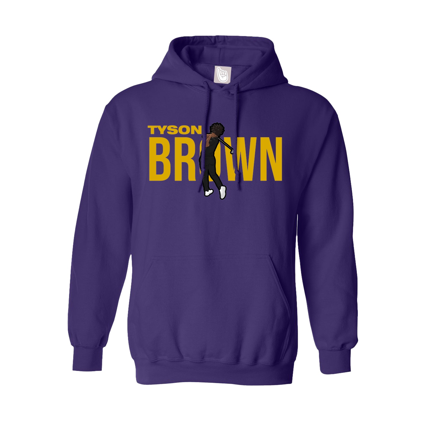 Hoodie — Player Name in Purple