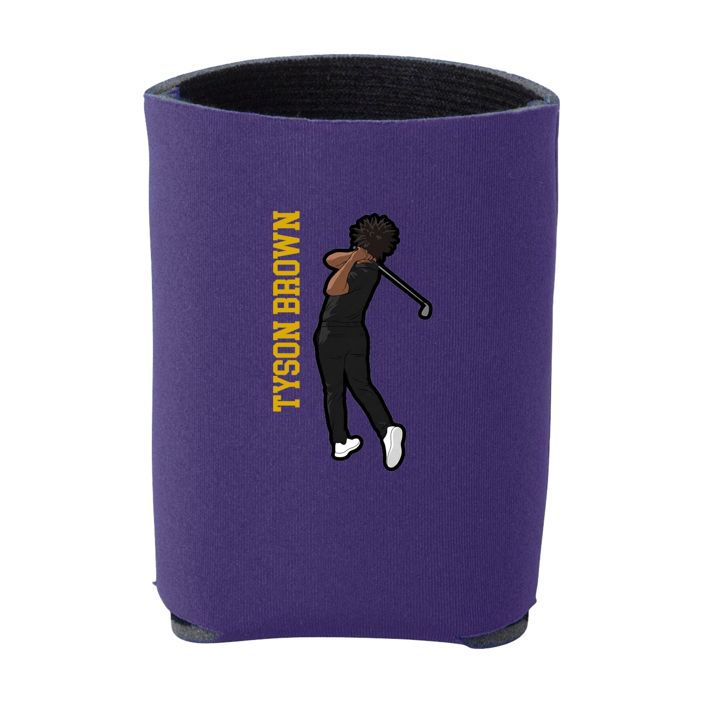 Can Holder — Name Vertical in Purple