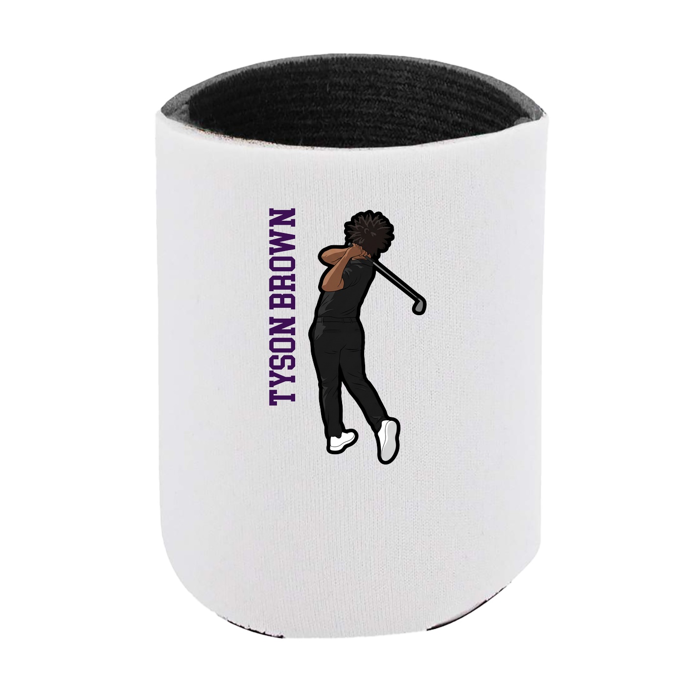 Can Holder — Name Vertical in White