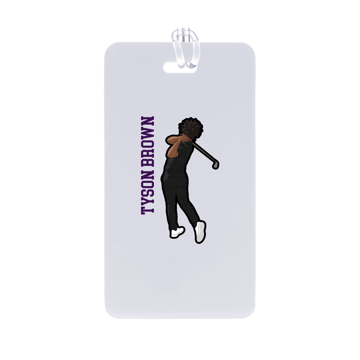 Bag Tag — Name Vertical in Classic