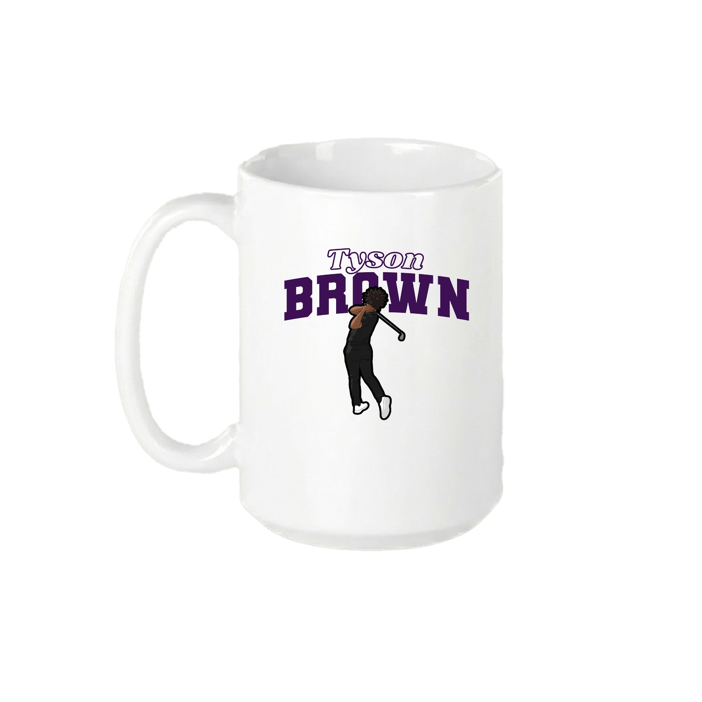 15oz Coffee Mug — Name Arch in White