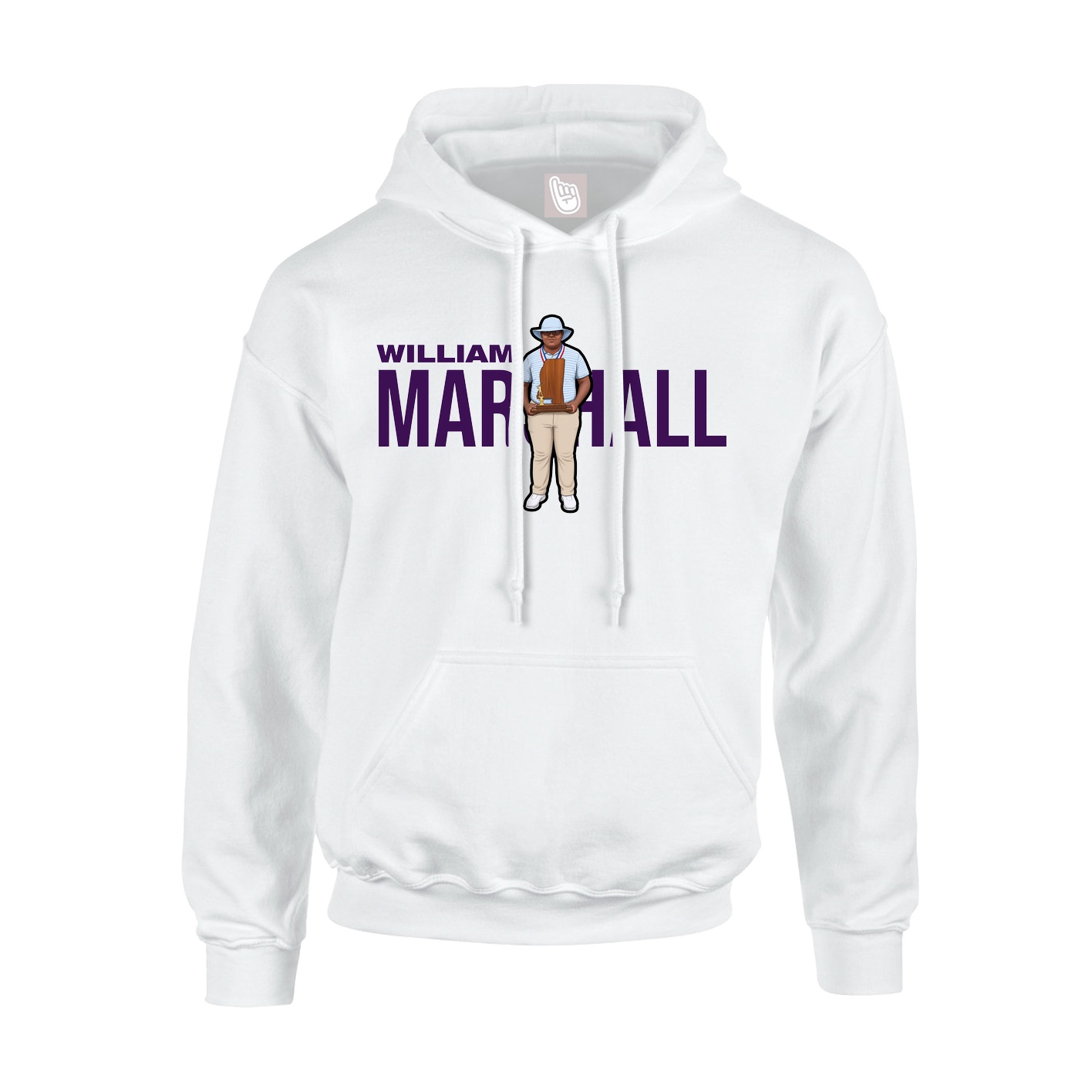 Hoodie — Player Name in White
