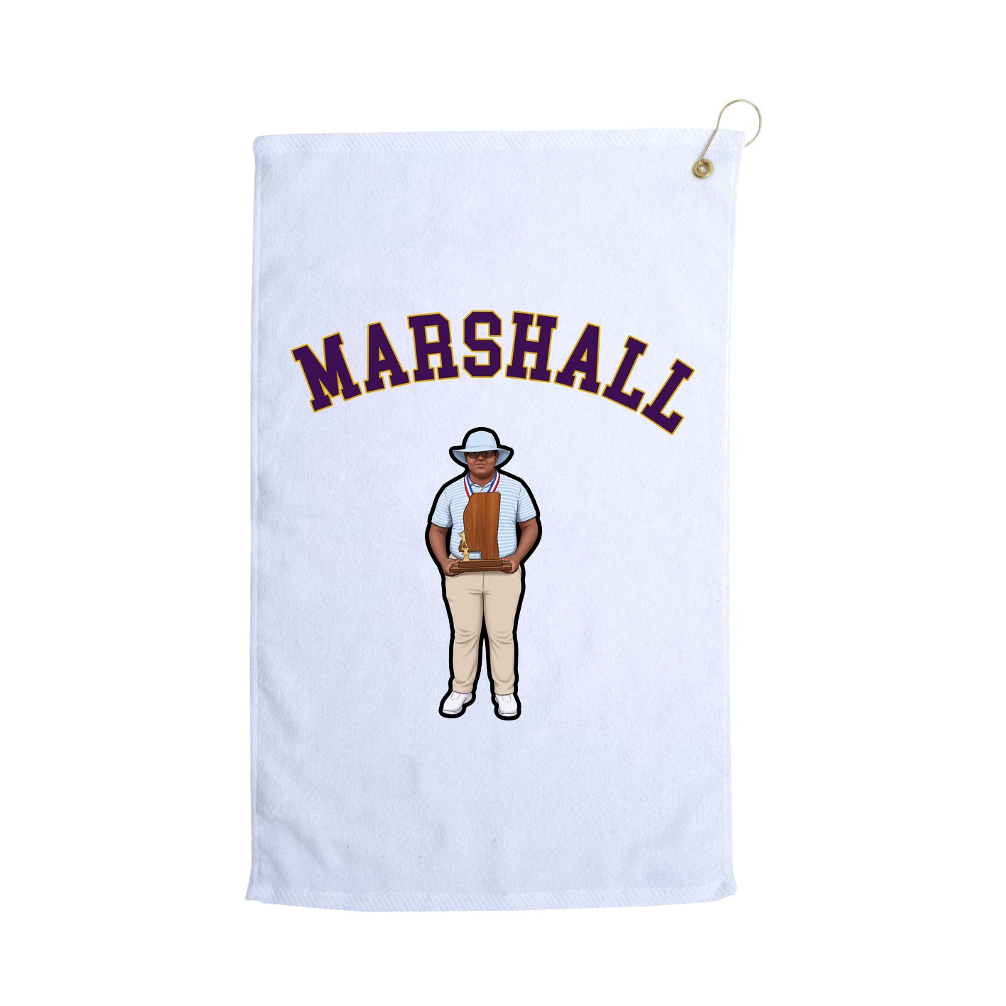 Golf Towel — Shirsey Arch in White