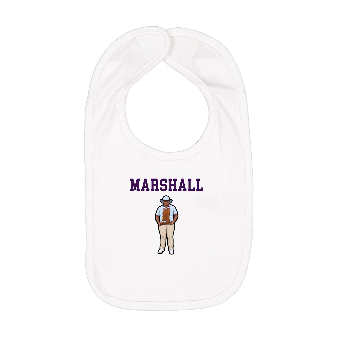 Infant Bib — Shirsey in White