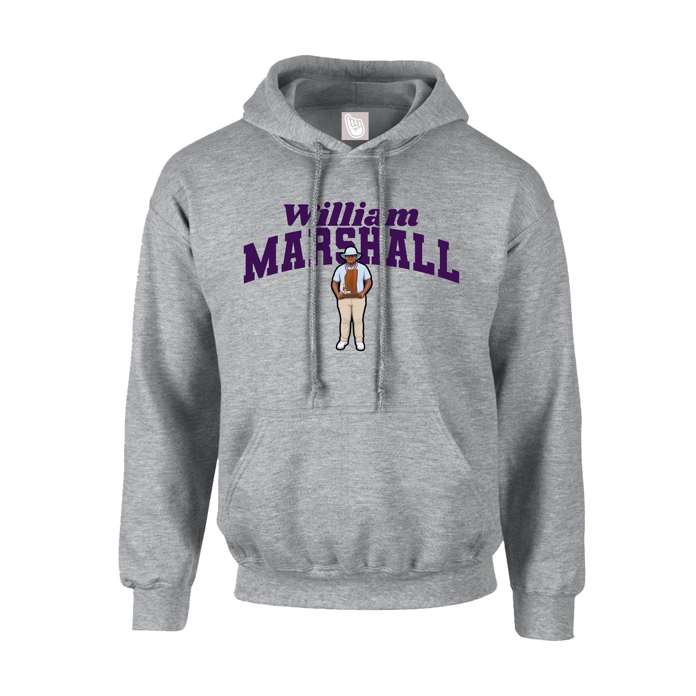 Hoodie — Signature Arch in Grey