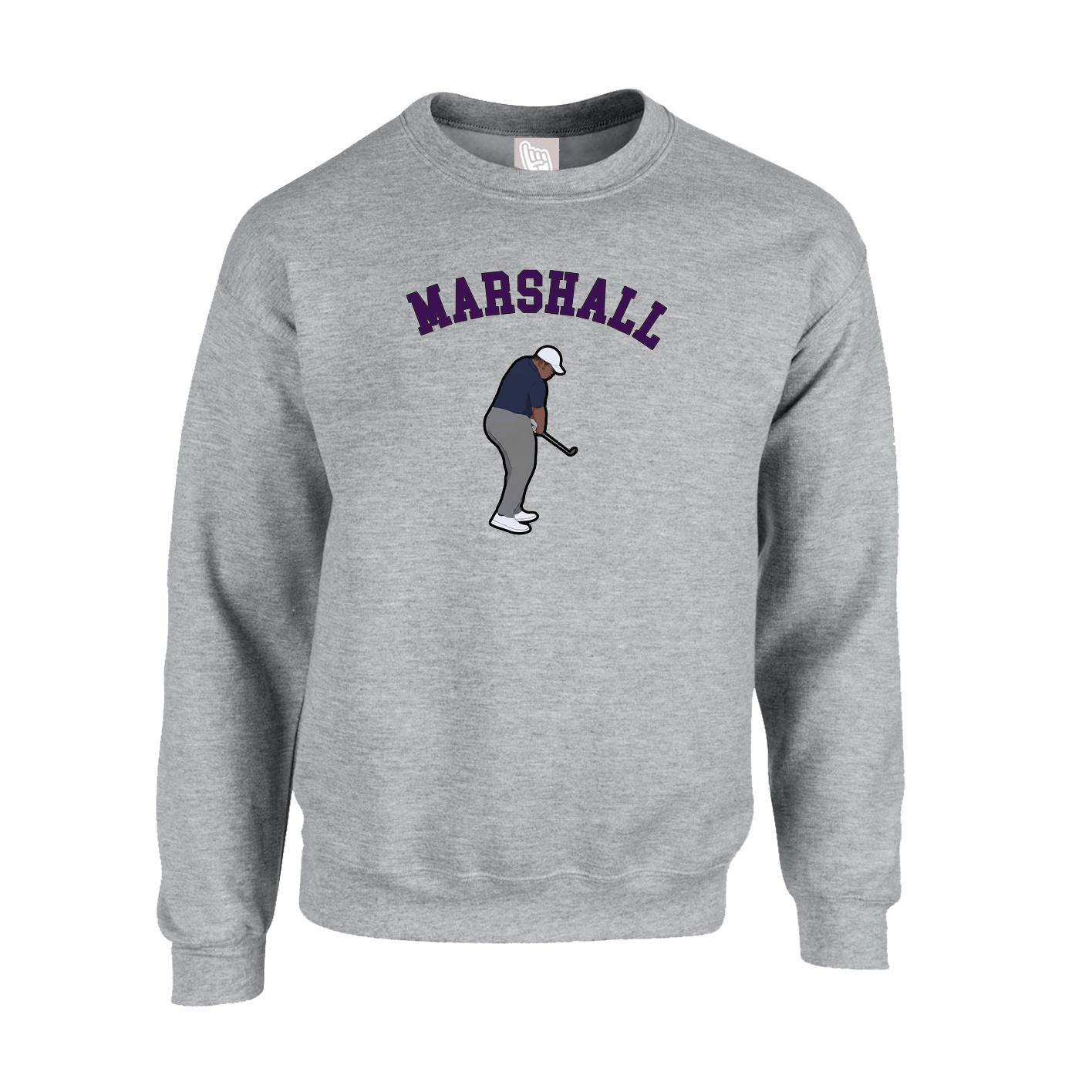 Fleece Crew — Shirsey Arch in Grey
