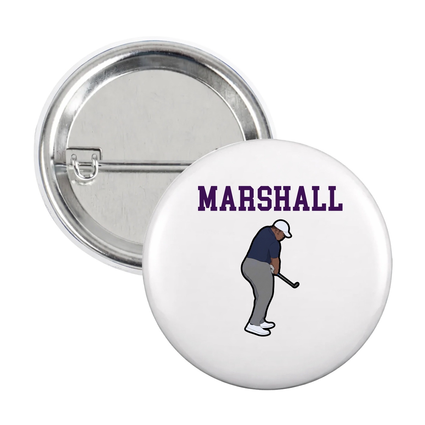 Game Day Button — Shirsey in White