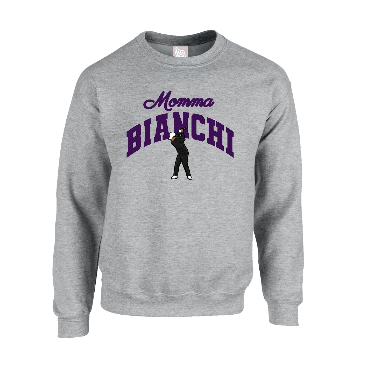 Fleece Crew — Mothers Day Arch in Grey
