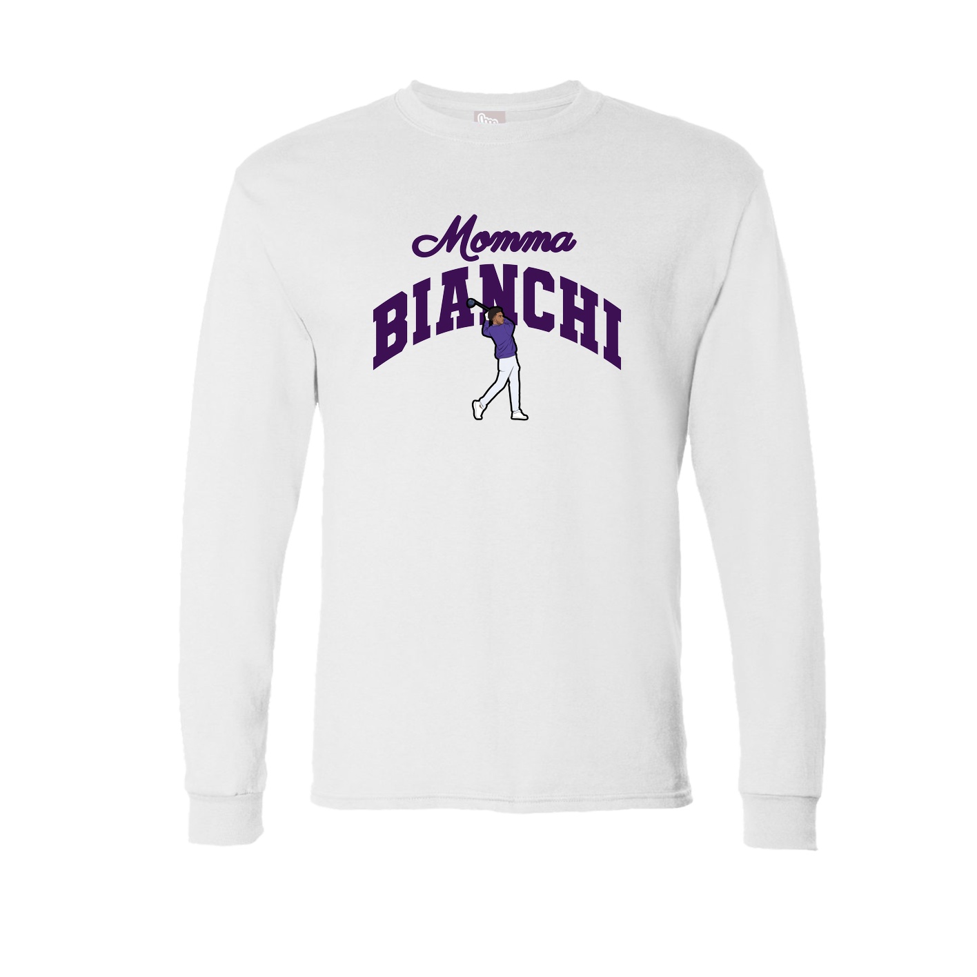 Long Sleeve Tee — Mothers Day Arch in White