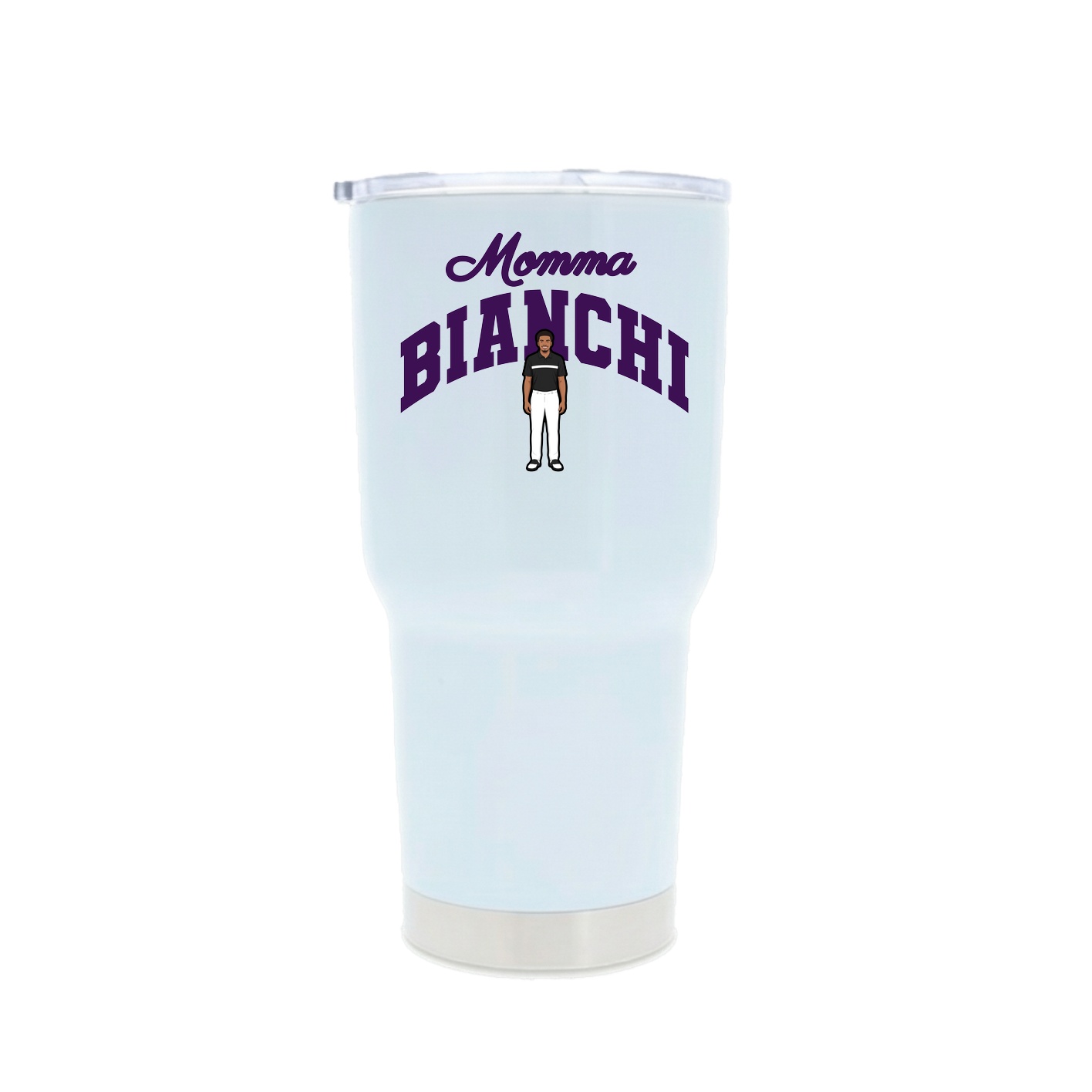 30oz Stainless Steel Tumbler — Mothers Day Arch in White