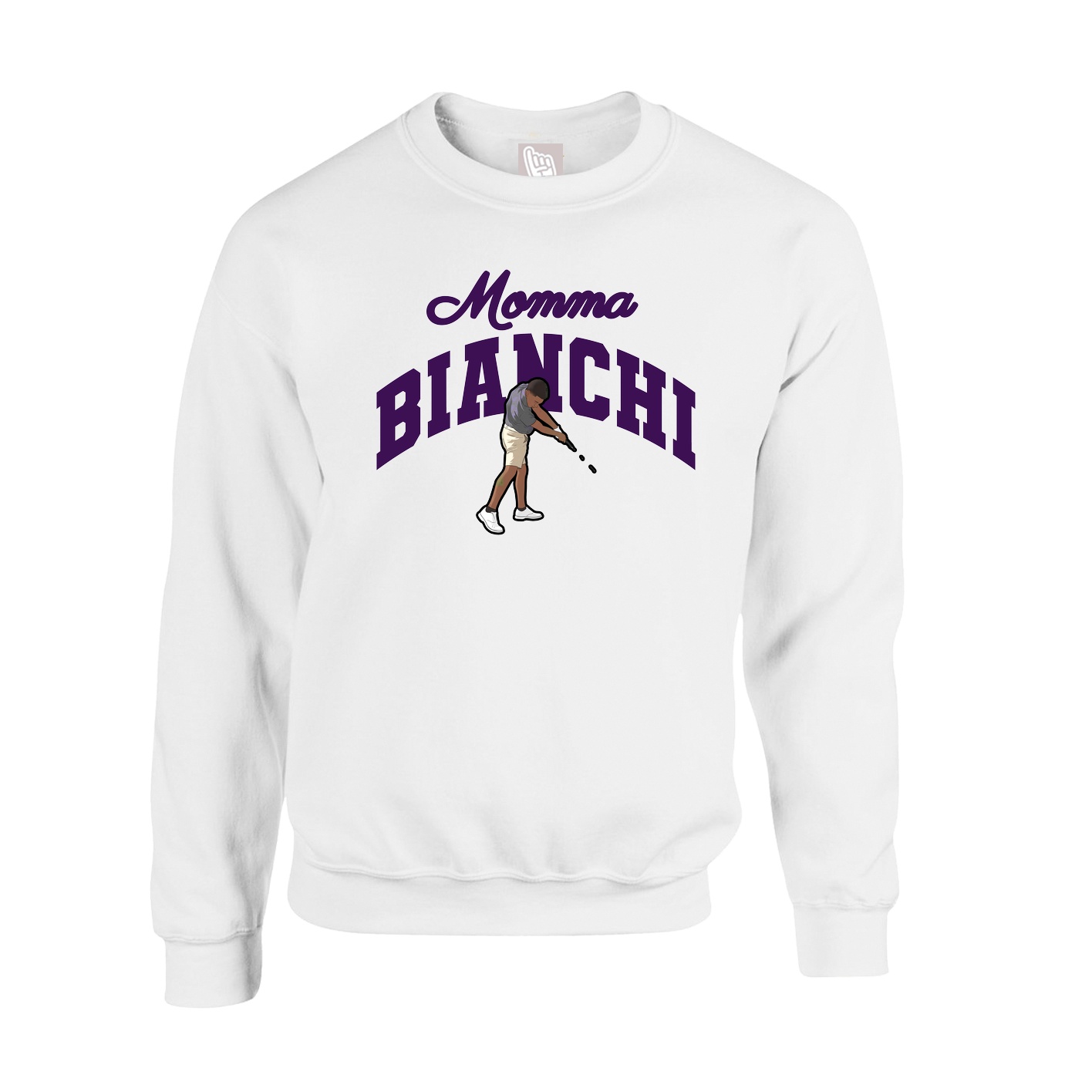Fleece Crew — Mothers Day Arch in White