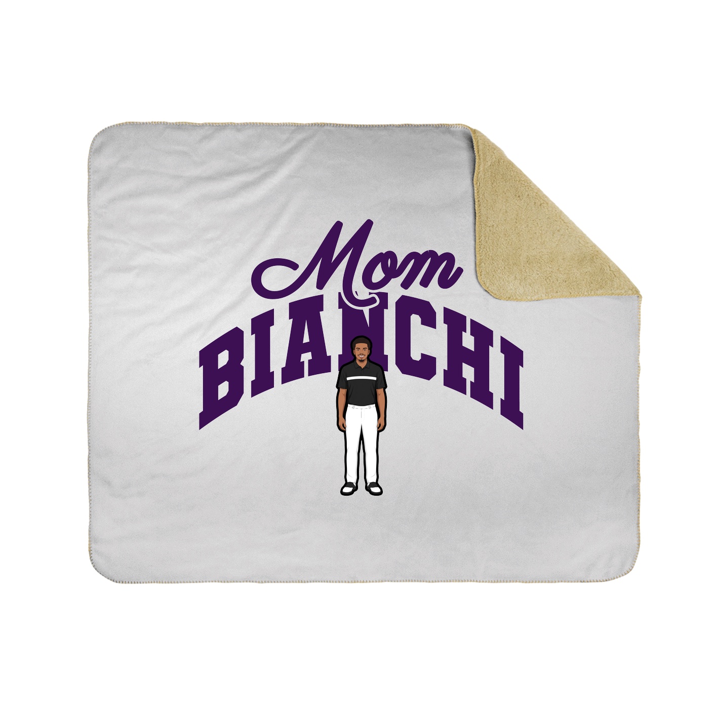 Throw Blanket — Mothers Day Arch in White