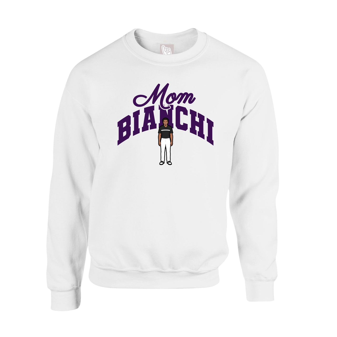 Fleece Crew — Mothers Day Arch in White