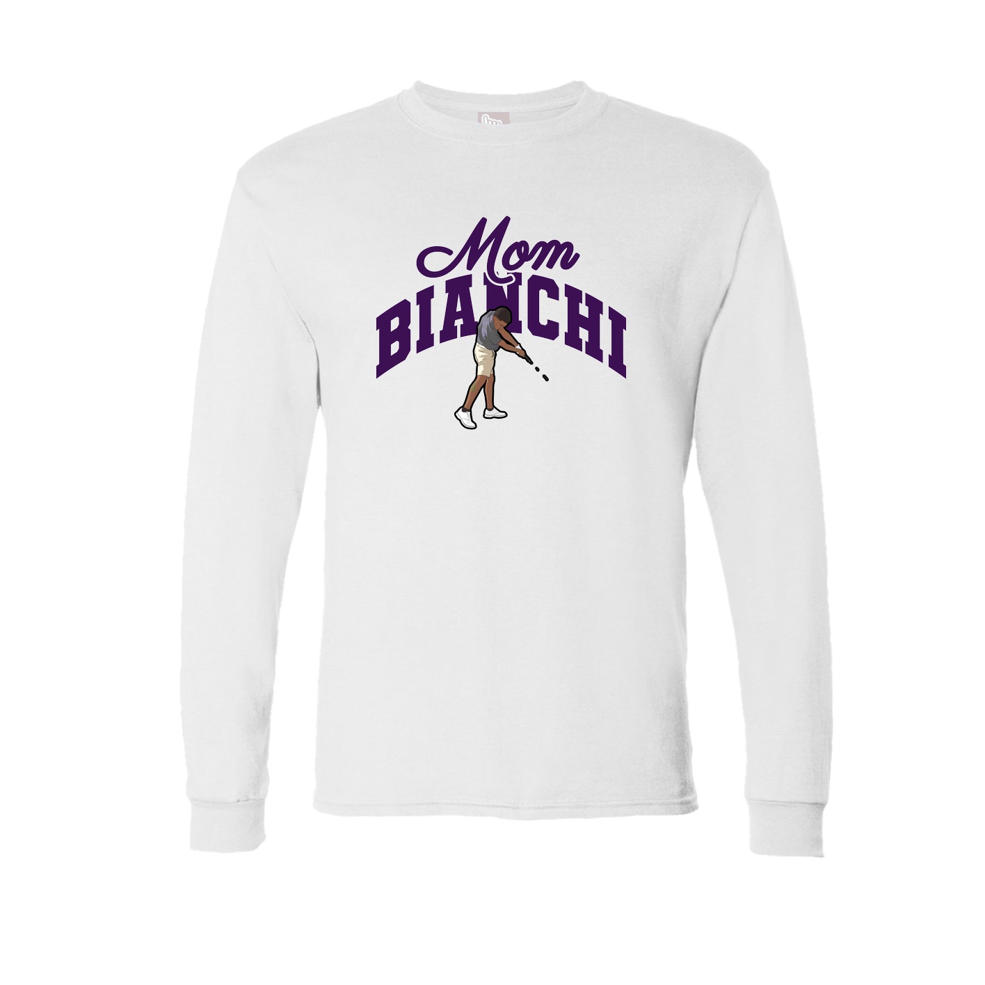 Long Sleeve Tee — Mothers Day Arch in White