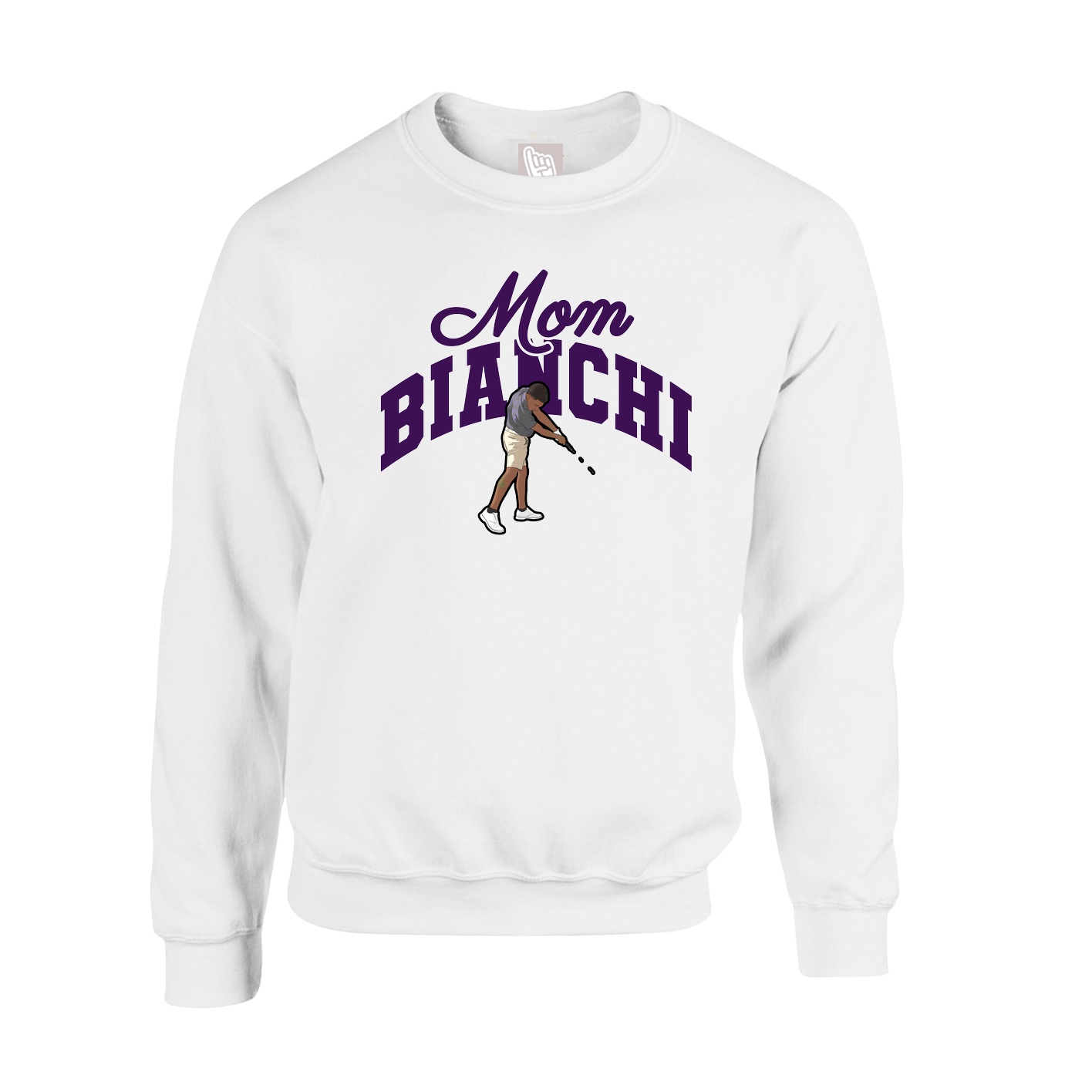 Fleece Crew — Mothers Day Arch in White