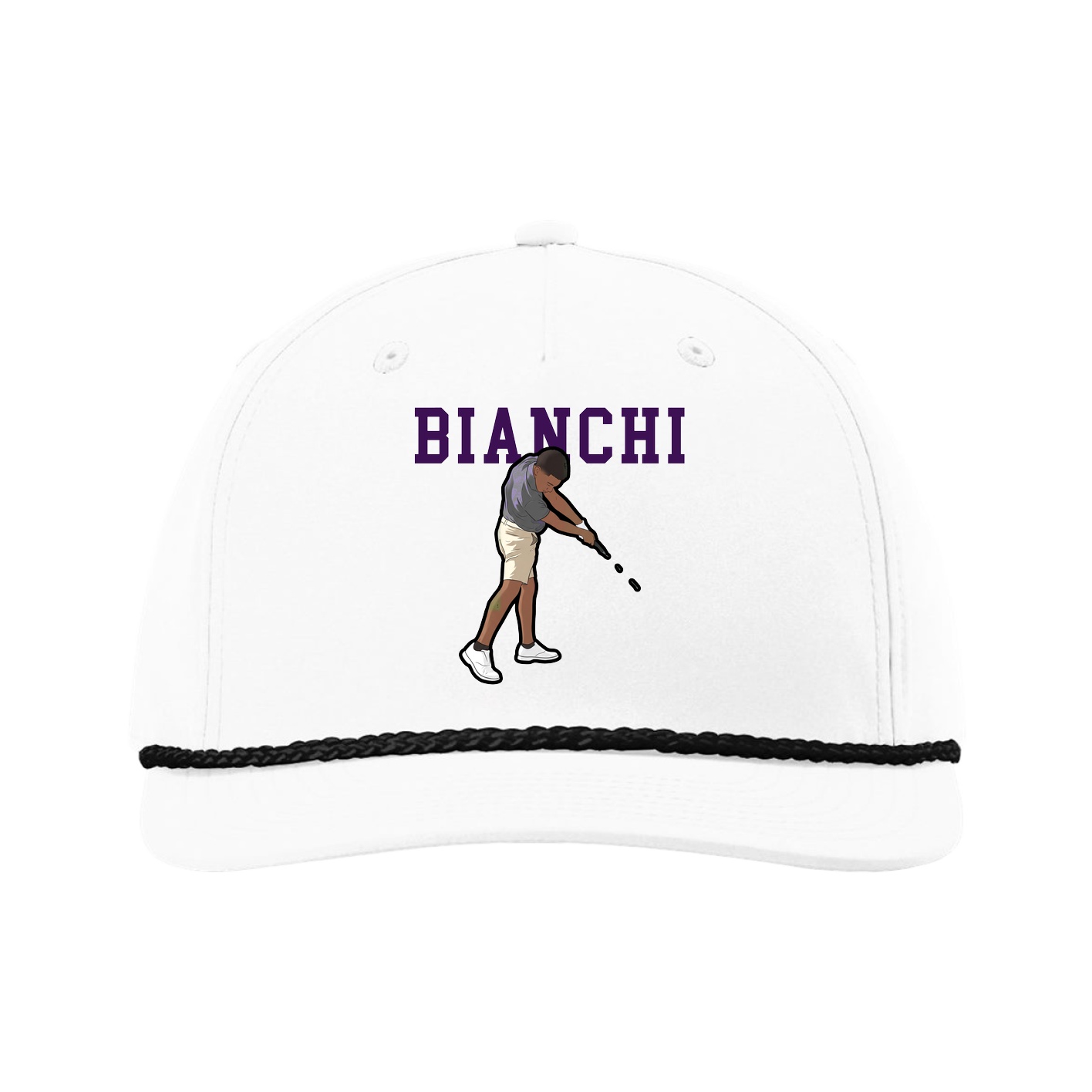 Five-Panel Classic Rope Cap — Shirsey in White