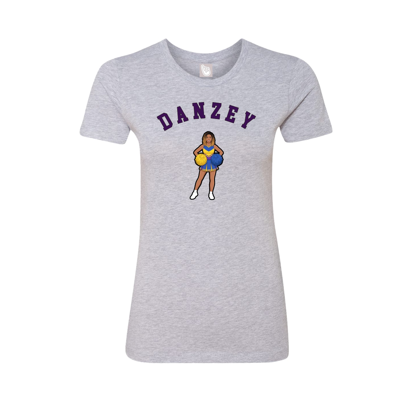Fitted Women's Tee — Shirsey Arch in Grey