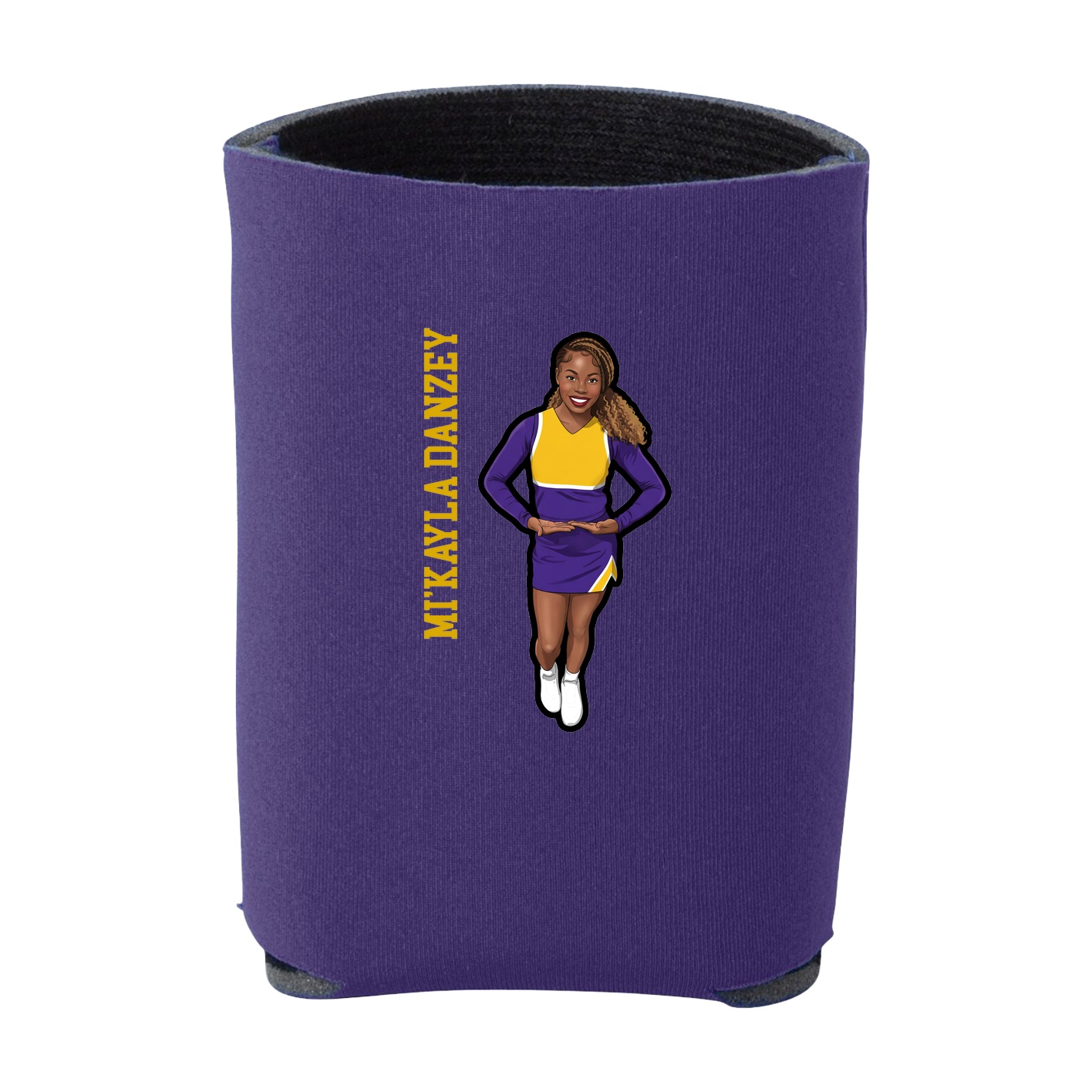 Can Holder — Name Vertical in Purple