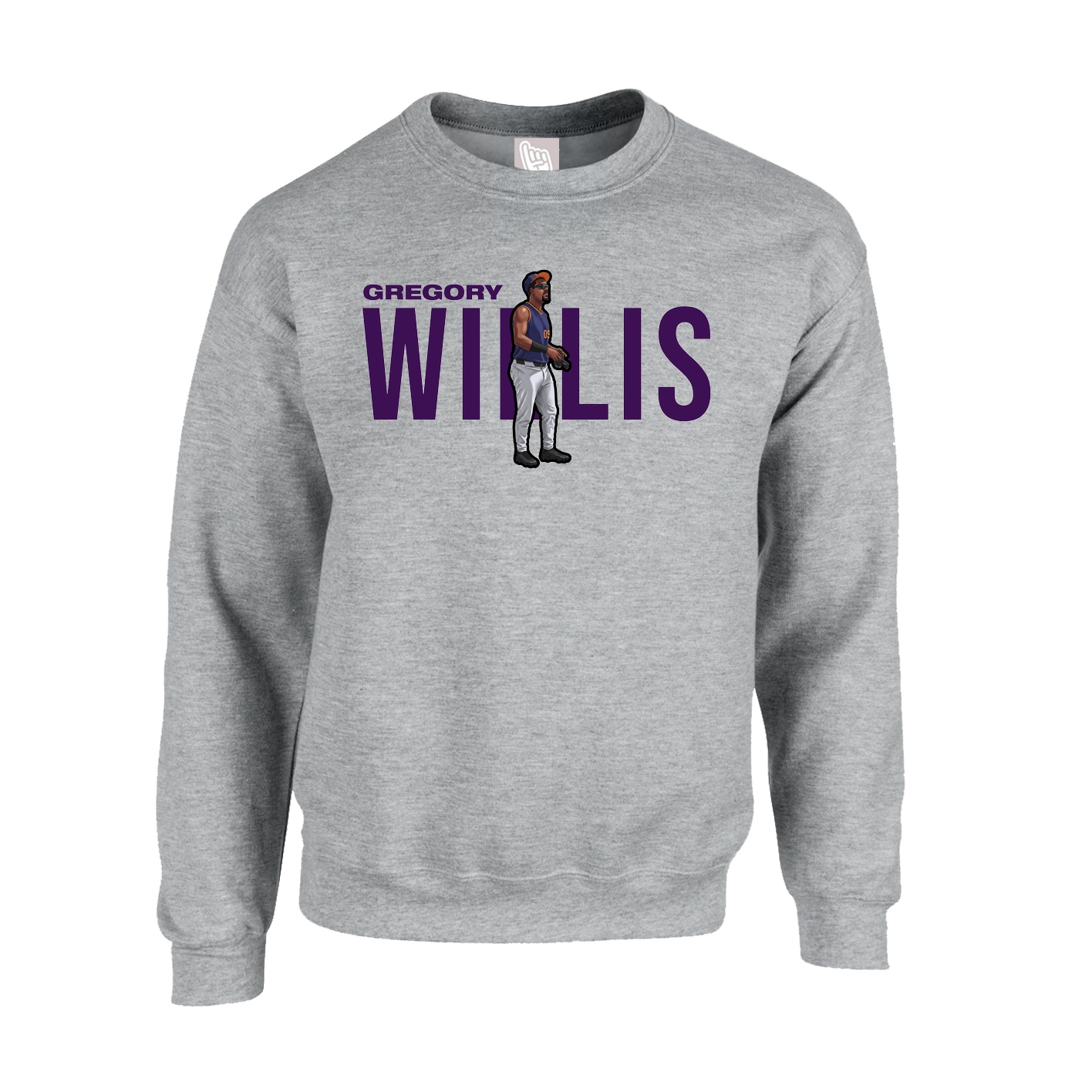 Fleece Crew — Player Name in Grey