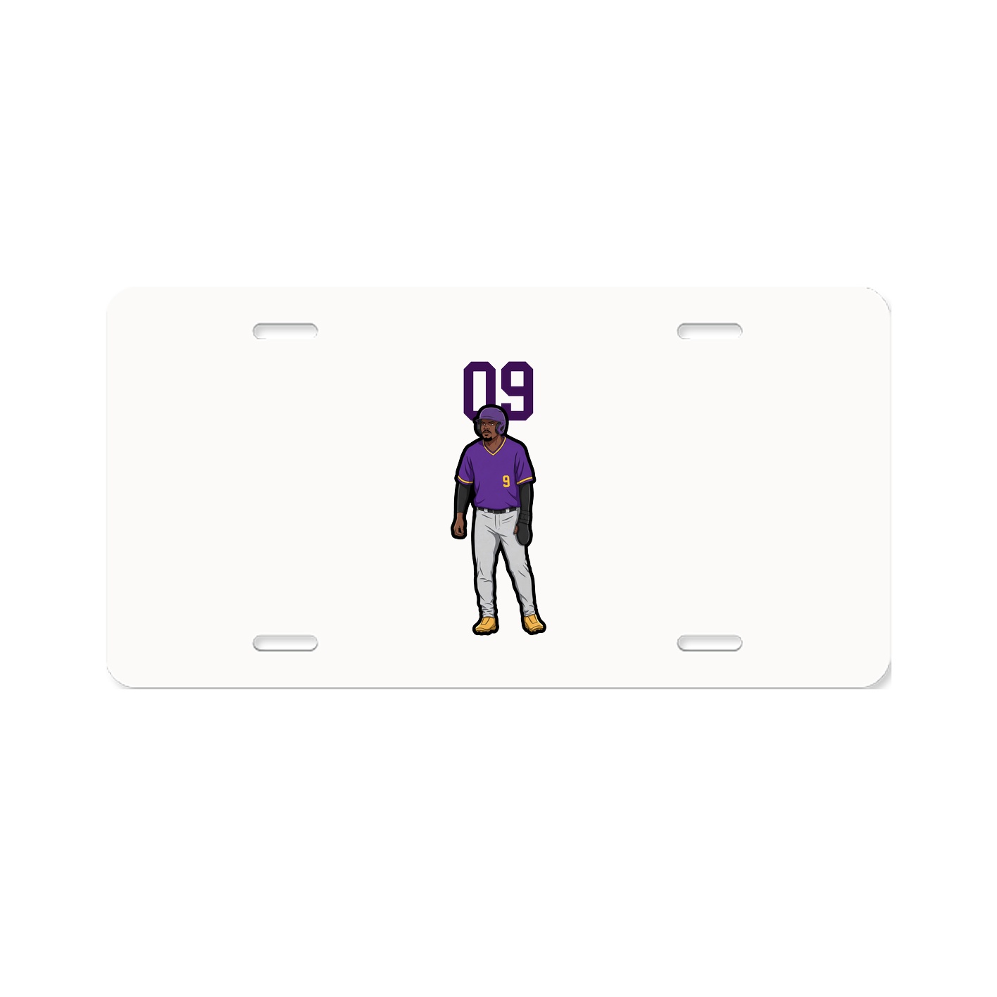 License Plate — Number Top in Classic