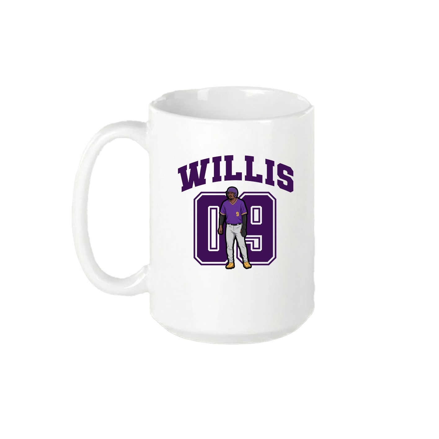 15oz Coffee Mug — Number in White