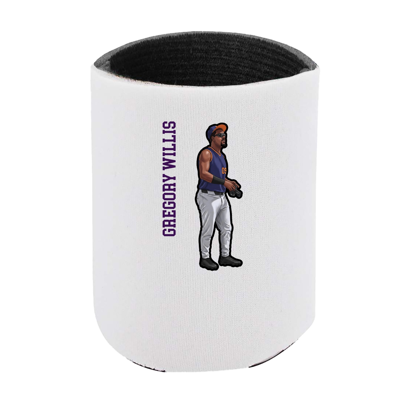 Can Holder — Name Vertical in White