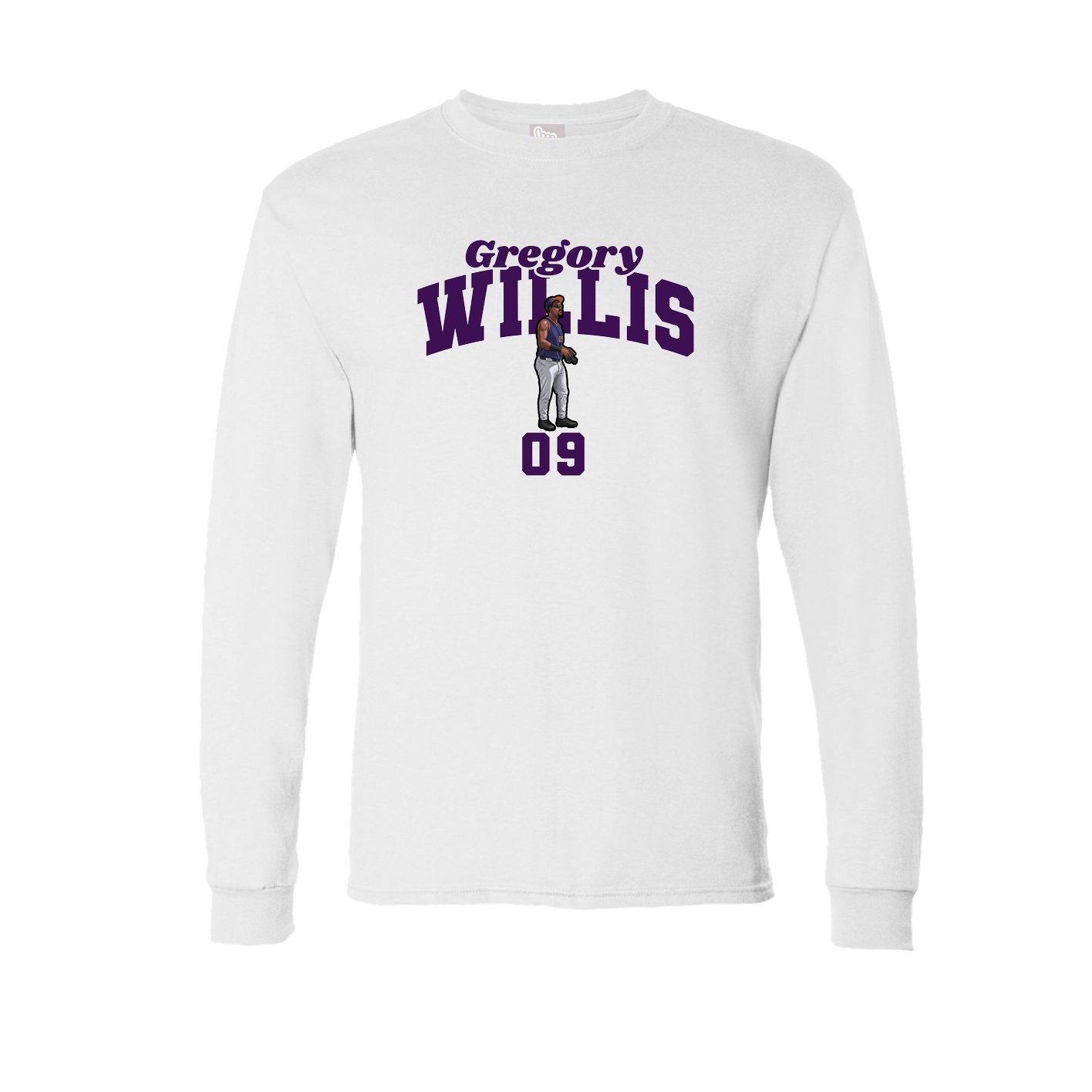 Long Sleeve Tee — Signature Arch in White