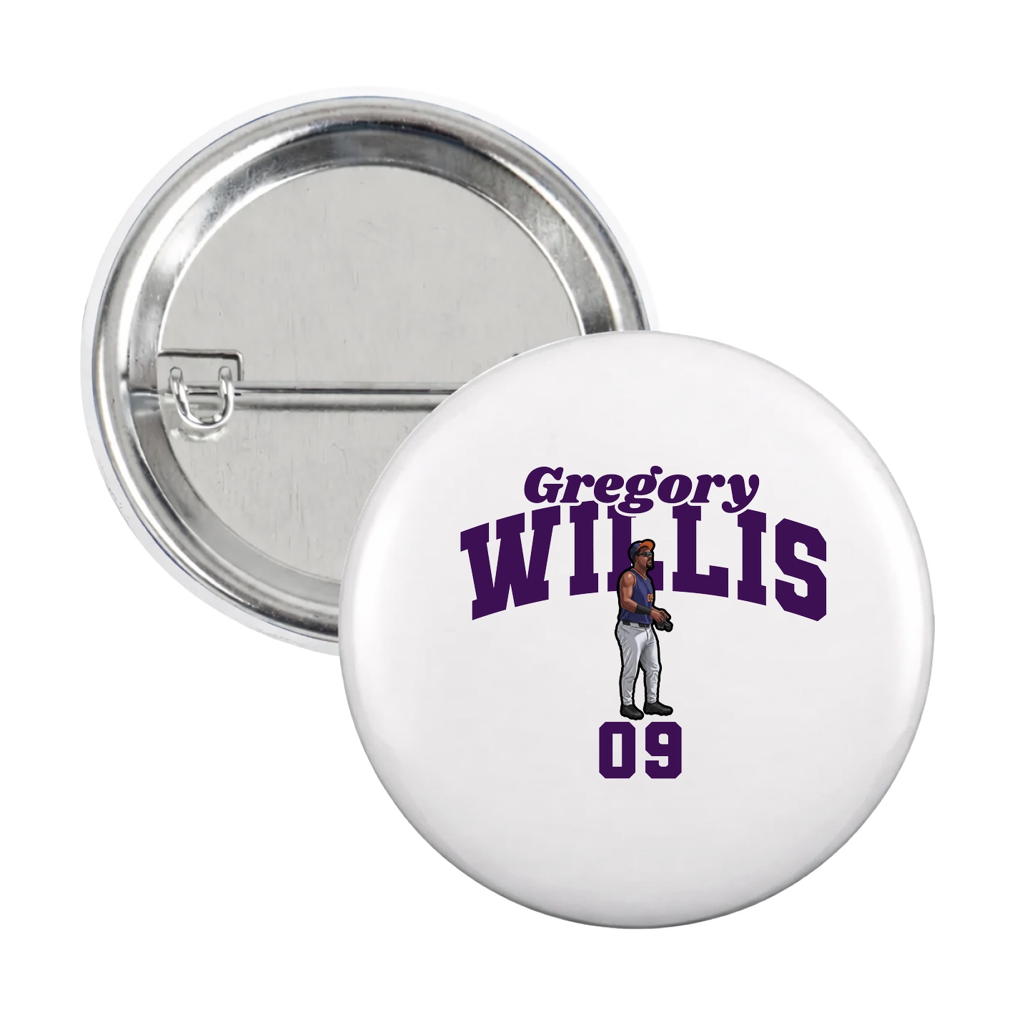 Game Day Button — Signature Arch in White