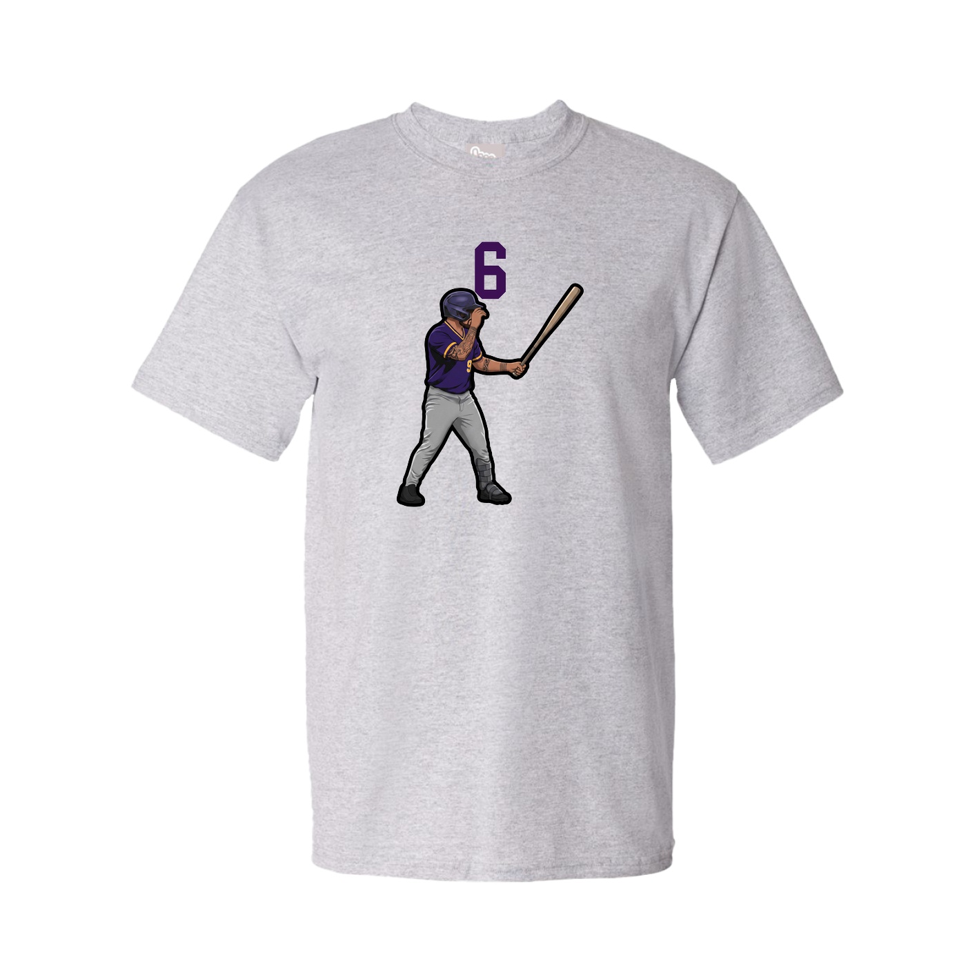 Tee — Number Top in Grey