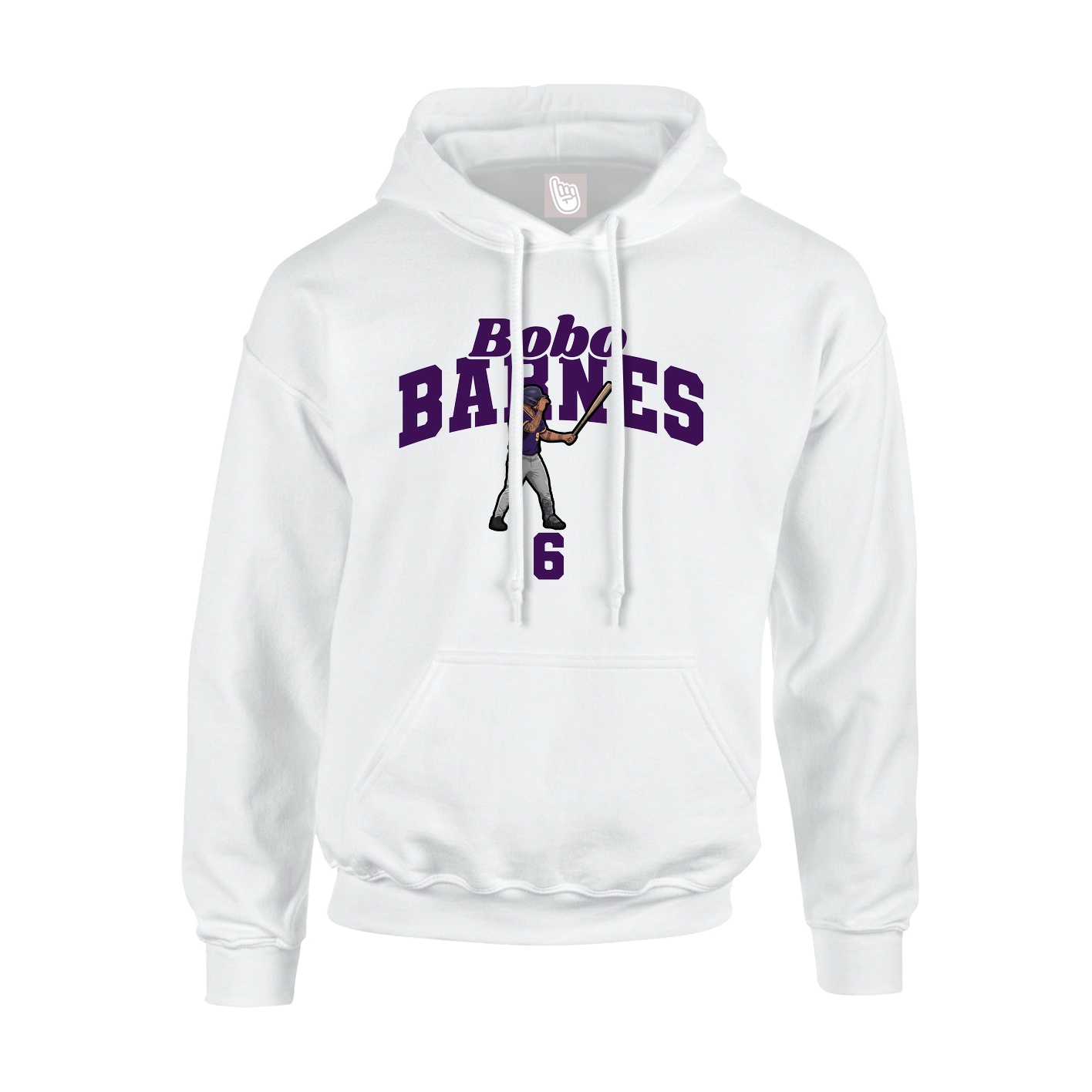 Hoodie — Signature Arch in White