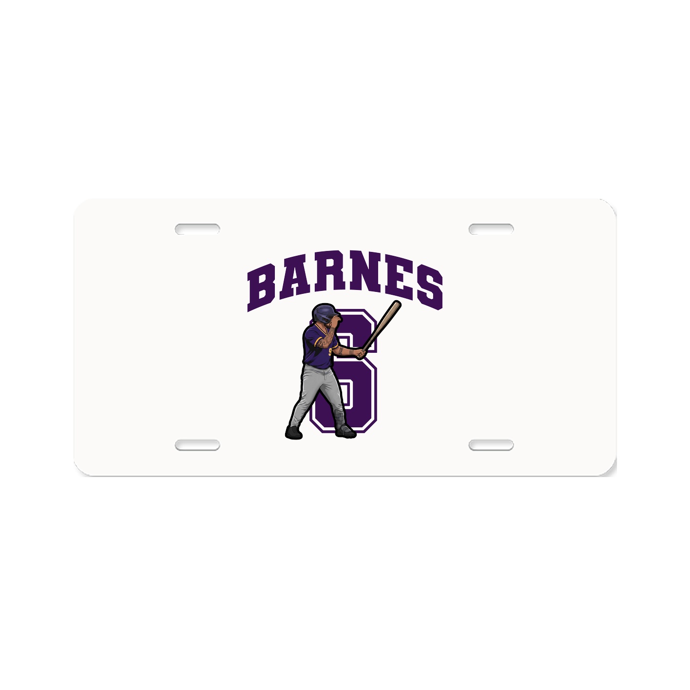 License Plate — Number in Classic
