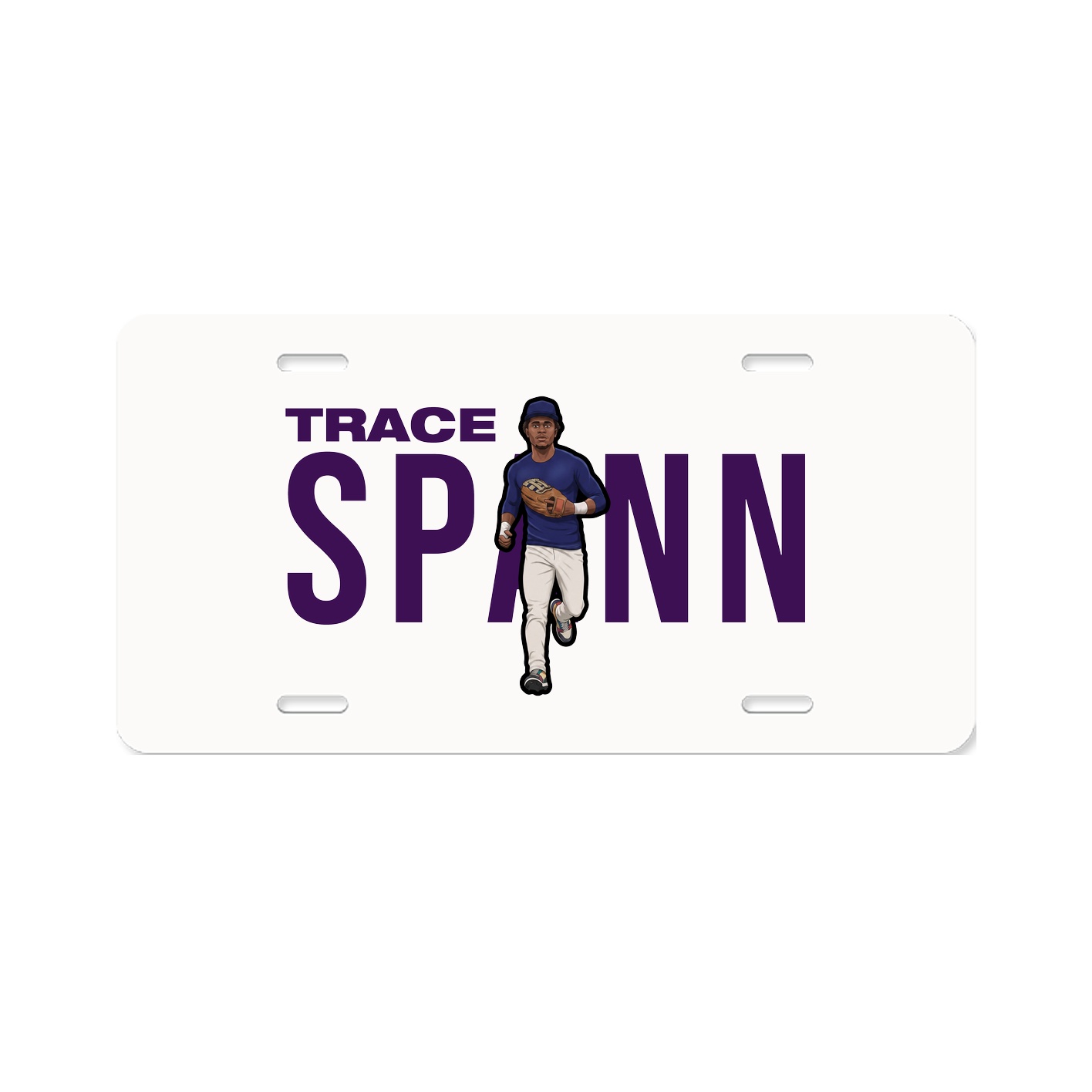 License Plate — Player Name in Classic